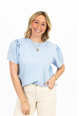 21Jewelz Sweatshirt met pofmouw - lichtblauw