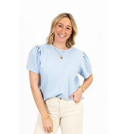 21Jewelz Sweatshirt met pofmouw - lichtblauw