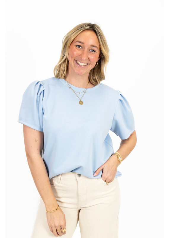 21Jewelz Sweatshirt met pofmouw - lichtblauw