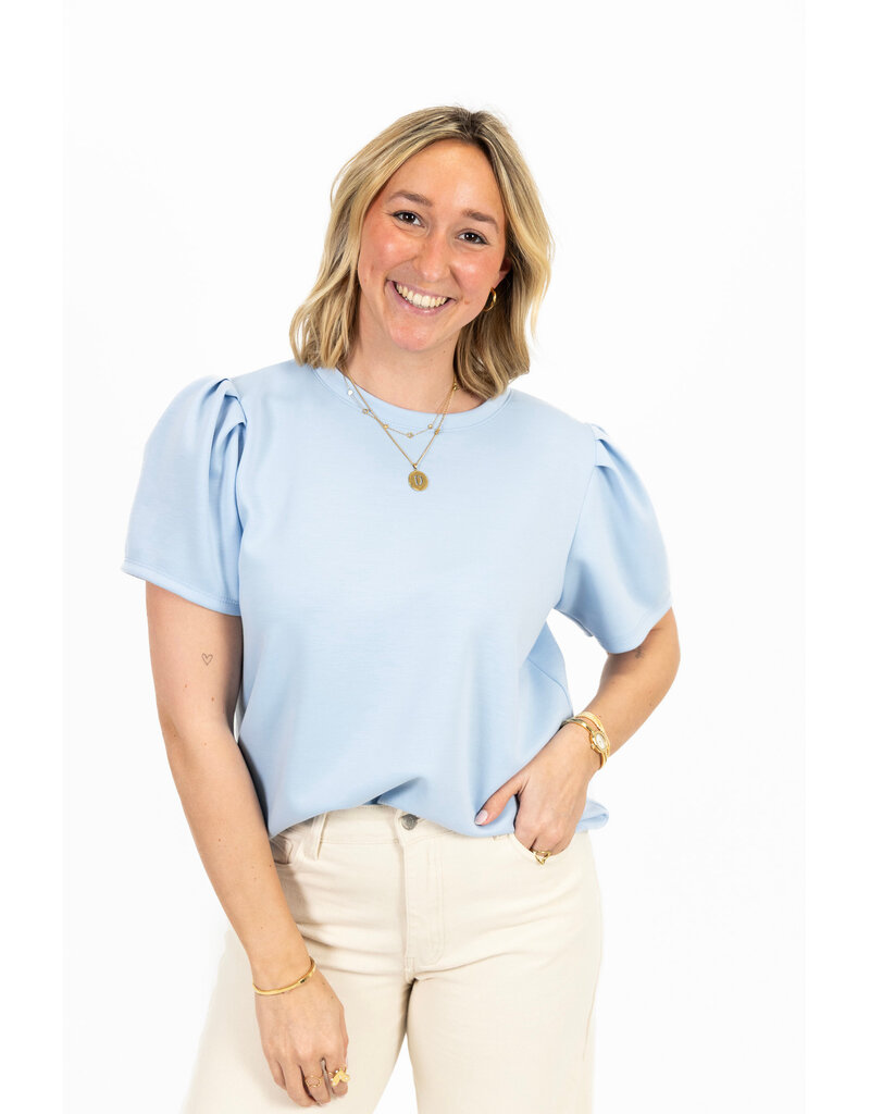 21Jewelz Sweatshirt met pofmouw - lichtblauw