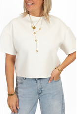 21Jewelz Effen boxy shirt - wit