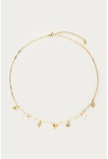 My Jewellery My Jewellery - Minimalistische schakelketting met zeven bedels - goud