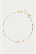 My Jewellery My Jewellery | Dubbele ketting met vijf minimalistische bedels - goud