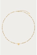 My Jewellery My Jewellery | Ketting met hartje en imitatieparels - goud