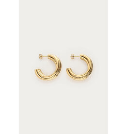 My Jewellery My Jewellery | Oorringen met multi rijen groot - goud