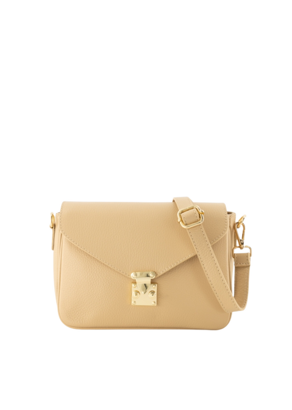21Jewelz Effen tas met gouden sluiting - biscuit beige