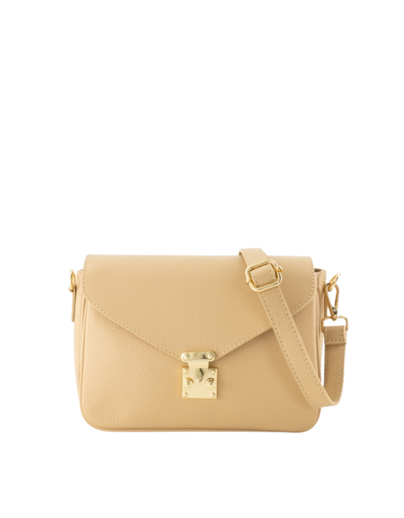 21Jewelz Effen tas met gouden sluiting - biscuit beige