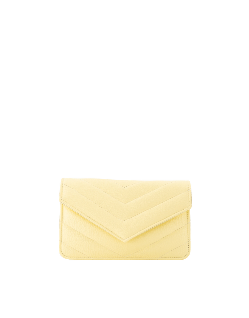 21Jewelz Tasje met gestikt patroon - geel