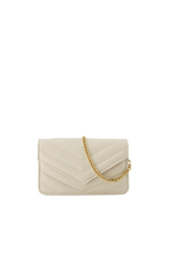 21Jewelz Tasje met gestikt patroon - ecru