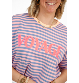 21Jewelz Gestreept t-shirt voyage - lila/roze