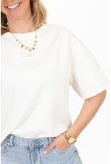 21Jewelz Boxy shirt met tekst "Ciao" - wit