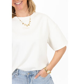 21Jewelz Boxy shirt met tekst "Ciao" - wit