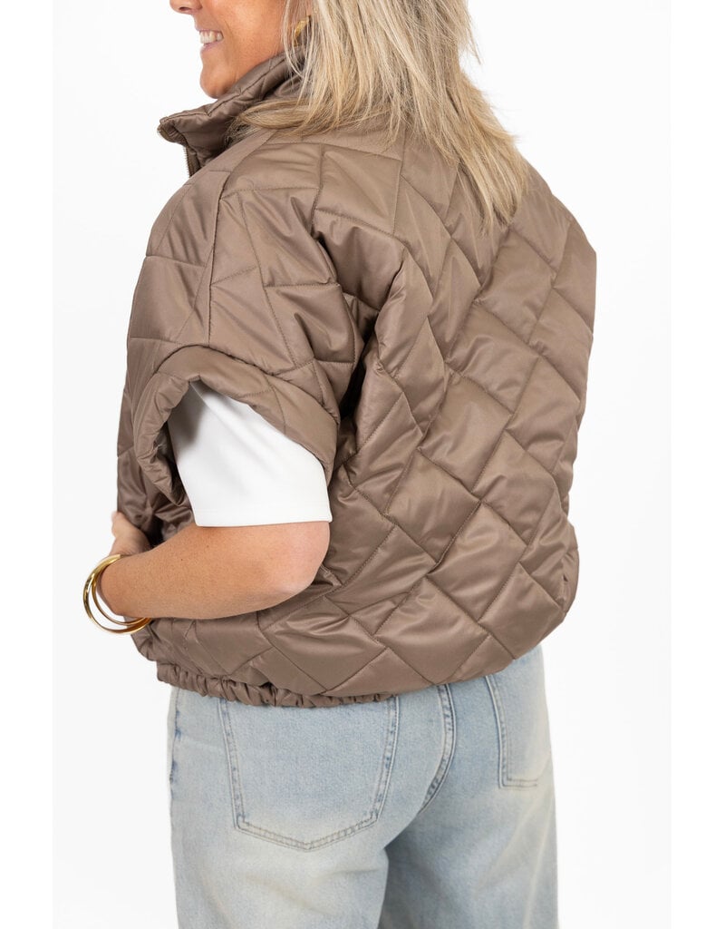 21Jewelz Gewatteerde bodywarmer - taupe