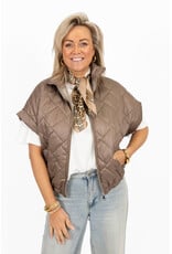21Jewelz Gewatteerde bodywarmer - taupe