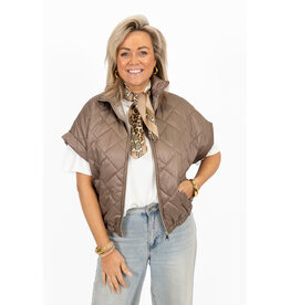 21Jewelz Gewatteerde bodywarmer - taupe