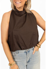 21Jewelz Balloon look haltertop - bruin