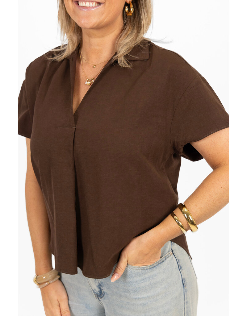 21Jewelz Basic blousje - bruin