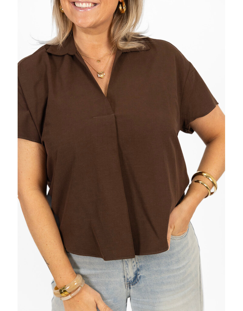 21Jewelz Basic blousje - bruin