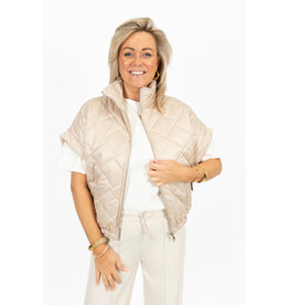 21Jewelz Gewatteerde bodywarmer - beige