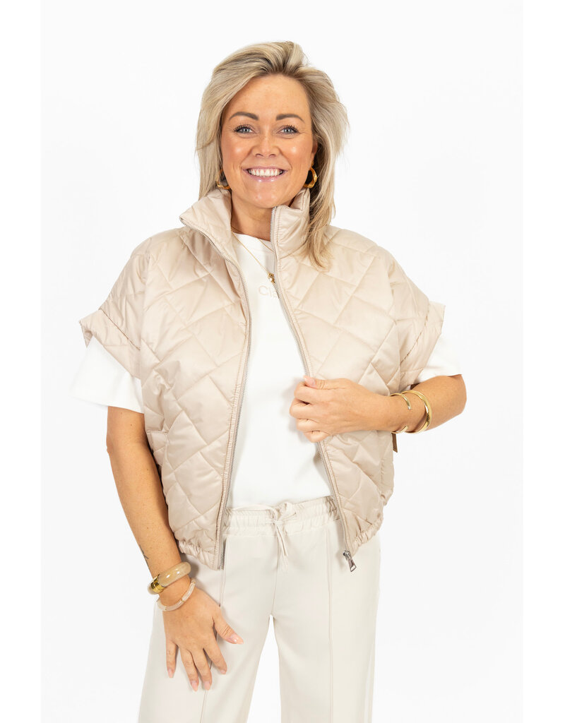 21Jewelz Gewatteerde bodywarmer - beige