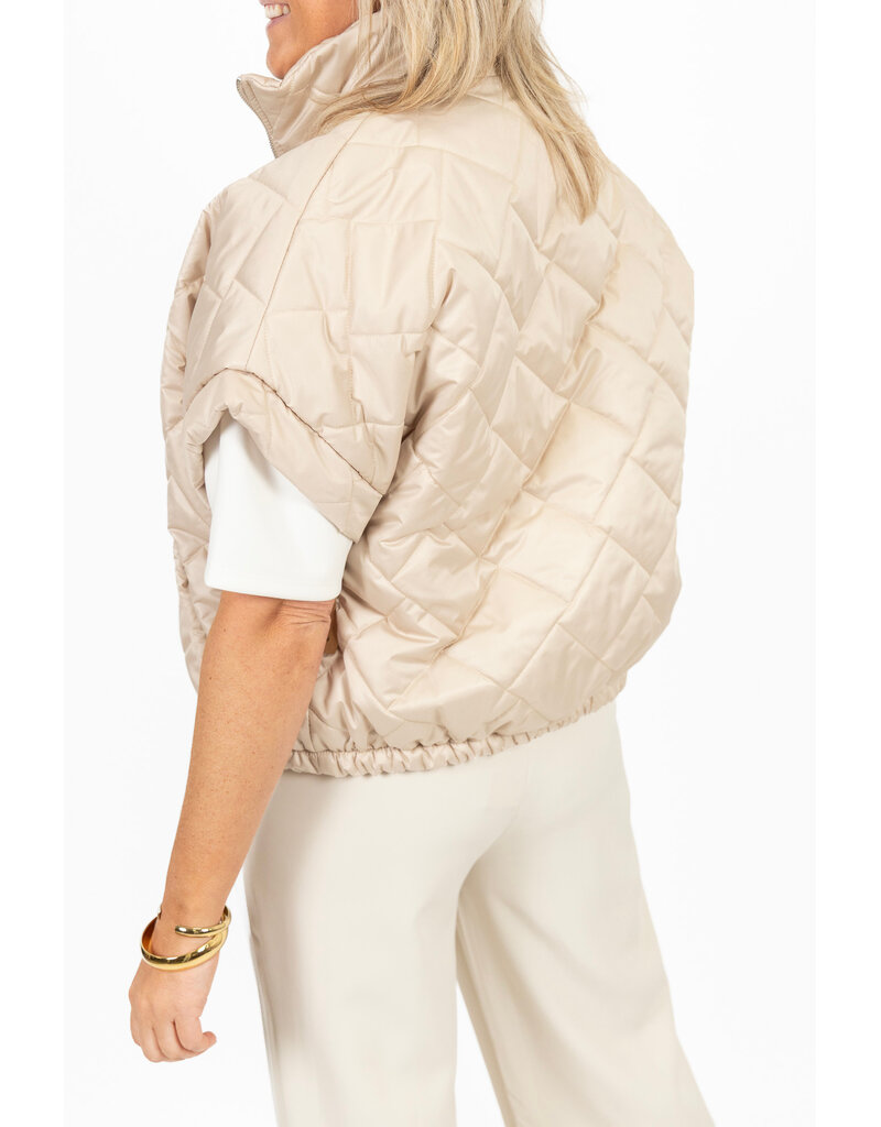 21Jewelz Gewatteerde bodywarmer - beige