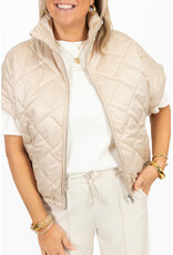 21Jewelz Gewatteerde bodywarmer - beige