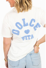 21Jewelz La dolce vita shirt - wit