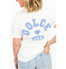 21Jewelz La dolce vita shirt - wit