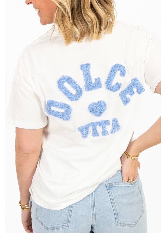 21Jewelz La dolce vita shirt - wit