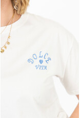 21Jewelz La dolce vita shirt - wit