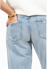 21Jewelz Barrel jeans met rafels - blauw