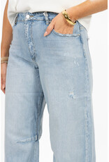 21Jewelz Barrel jeans met rafels - blauw