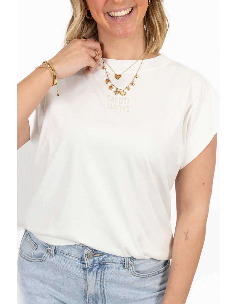 21Jewelz Salut t-shirt - wit