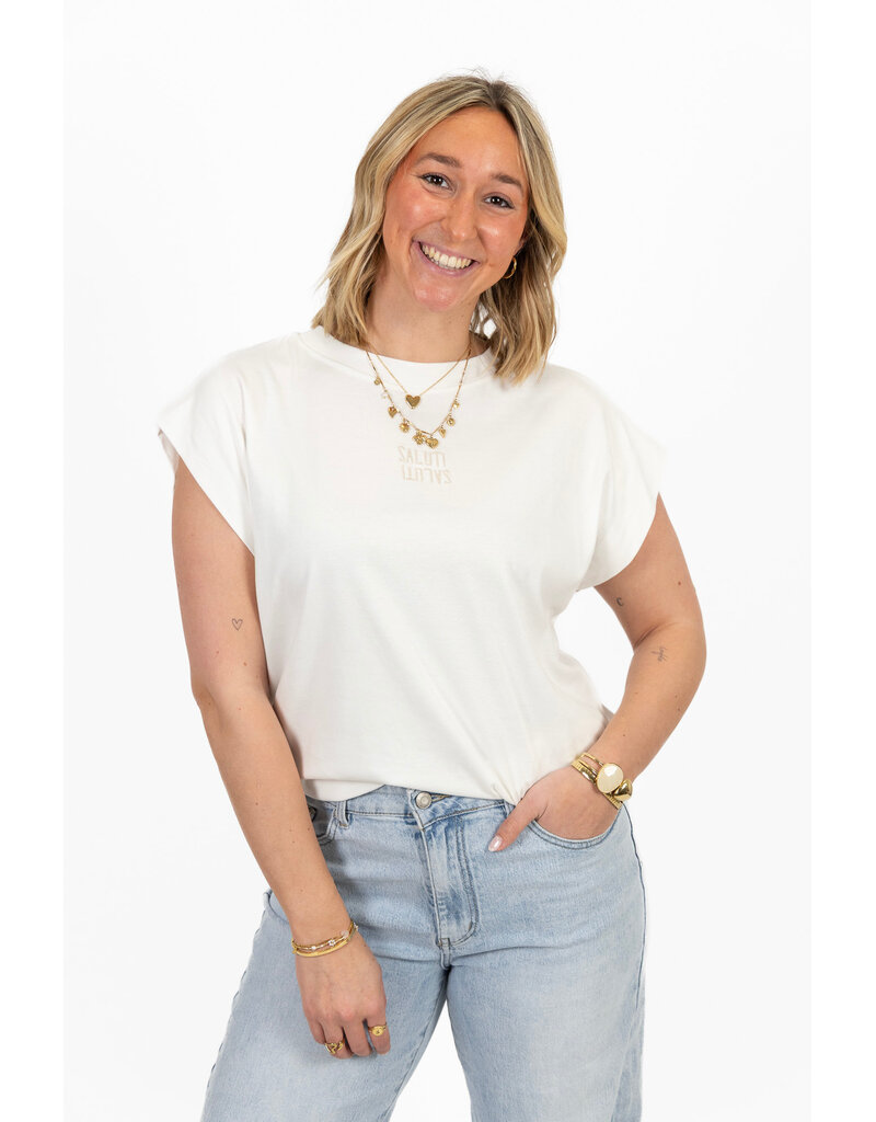 21Jewelz Salut t-shirt - wit