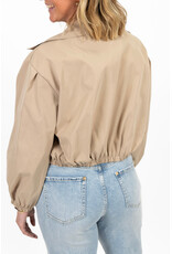 21Jewelz Cropped trenchcoat - donker beige