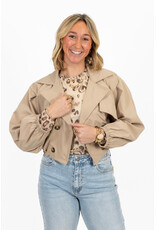 21Jewelz Mesh top met print - bruin/beige