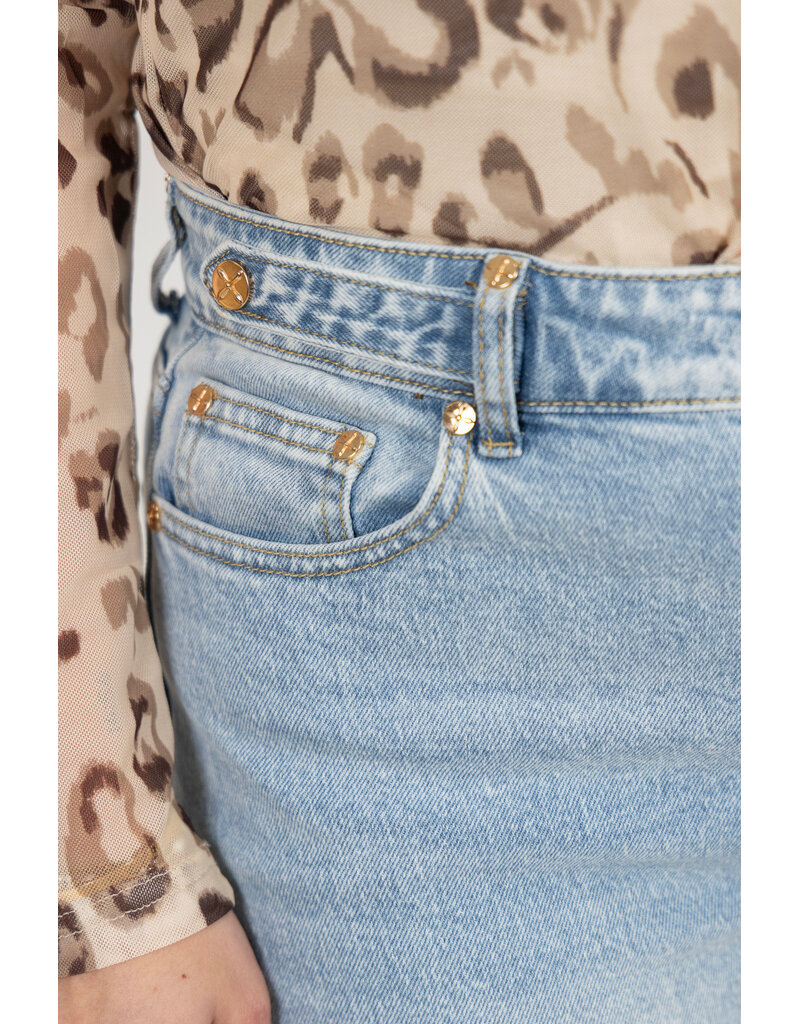 21Jewelz Jeans met gouden details - lichtblauw