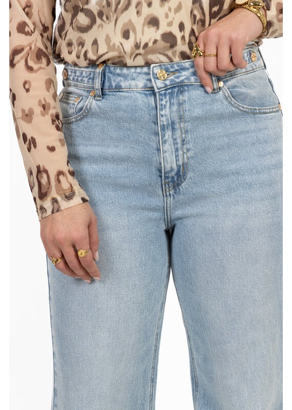 21Jewelz Jeans met gouden details - lichtblauw
