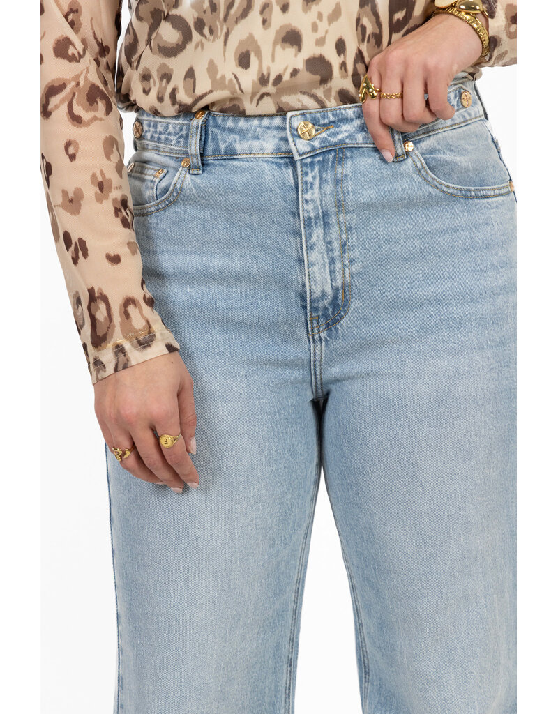 21Jewelz Jeans met gouden details - lichtblauw