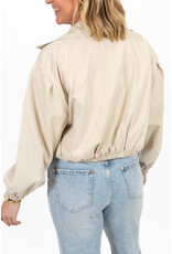 21Jewelz Cropped trenchcoat - beige