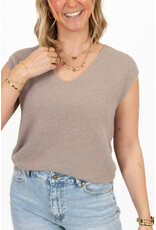 21Jewelz Gebreide spencer - taupe