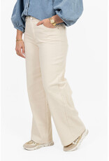 21Jewelz Basic stretch wide leg jeans - ecru