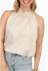 21Jewelz Balloon look haltertop - beige