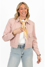 21Jewelz Kort effen jasje met zakken - roze