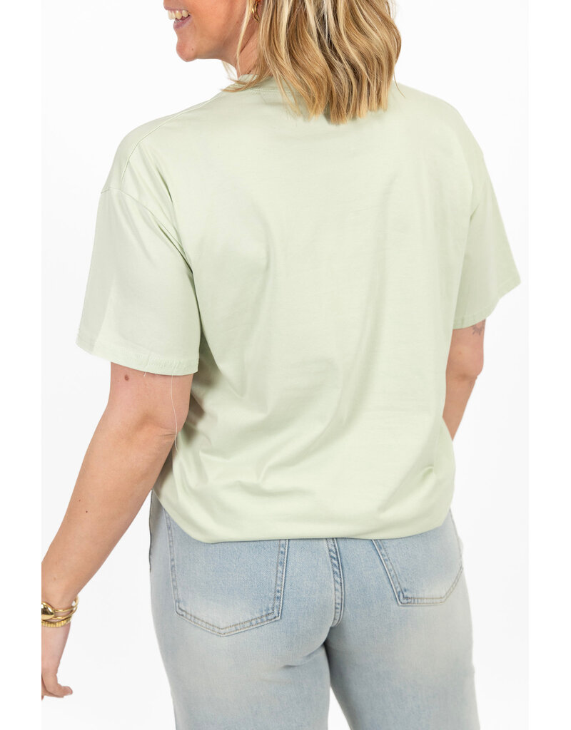 21Jewelz T-shirt met stud hartjes - lichtgroen