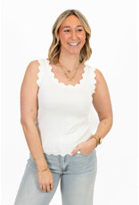 21Jewelz Basic zigzag top - wit