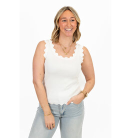 21Jewelz Basic zigzag top - wit