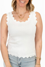 21Jewelz Basic zigzag top - wit