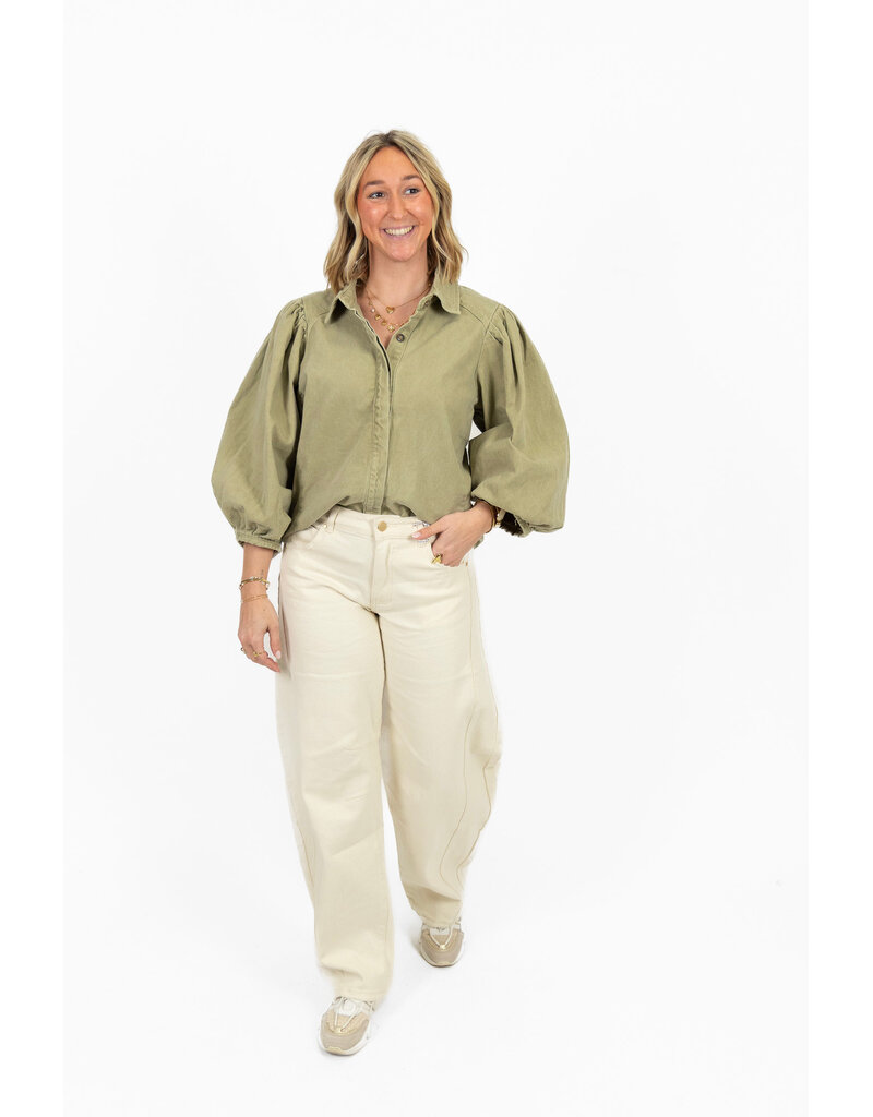 21Jewelz Barrel jeans - ecru