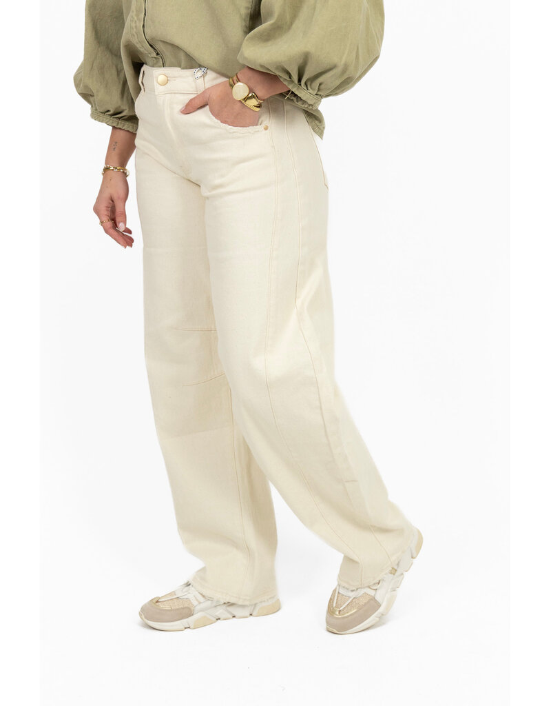 21Jewelz Barrel jeans - ecru